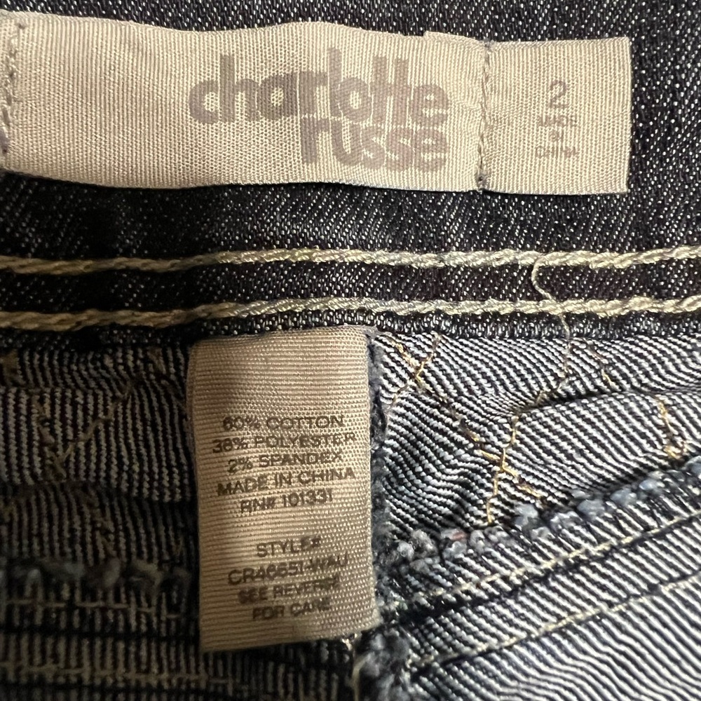 Charlotte Russo size 2 jeans shorts